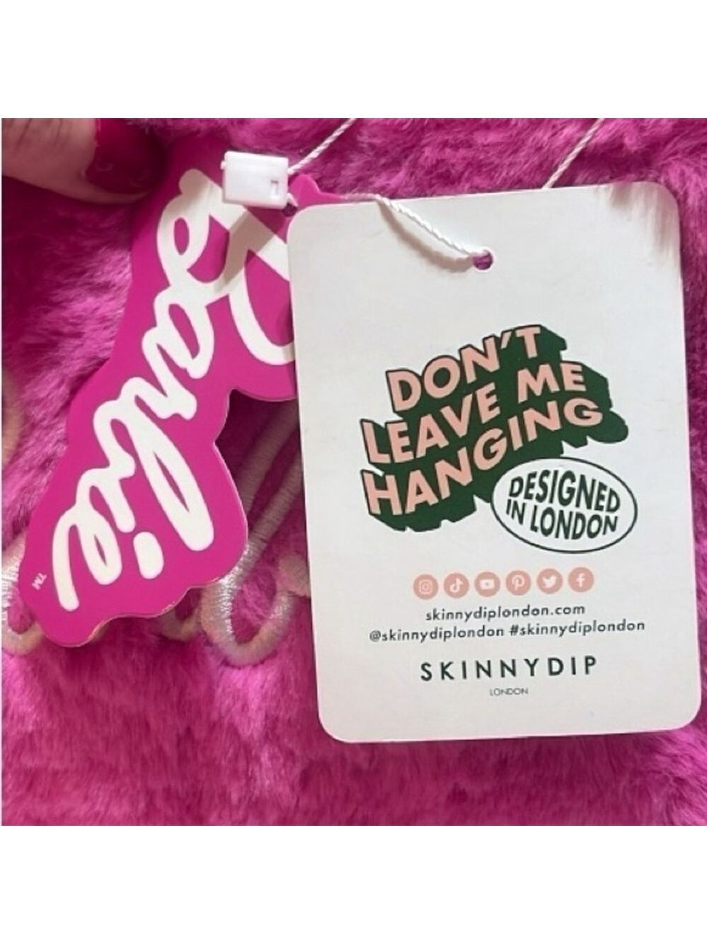 Barbie & Skinnydip London Collaboration Pink Furry Crossbody RARE Purse Bag - Picture 8 of 14